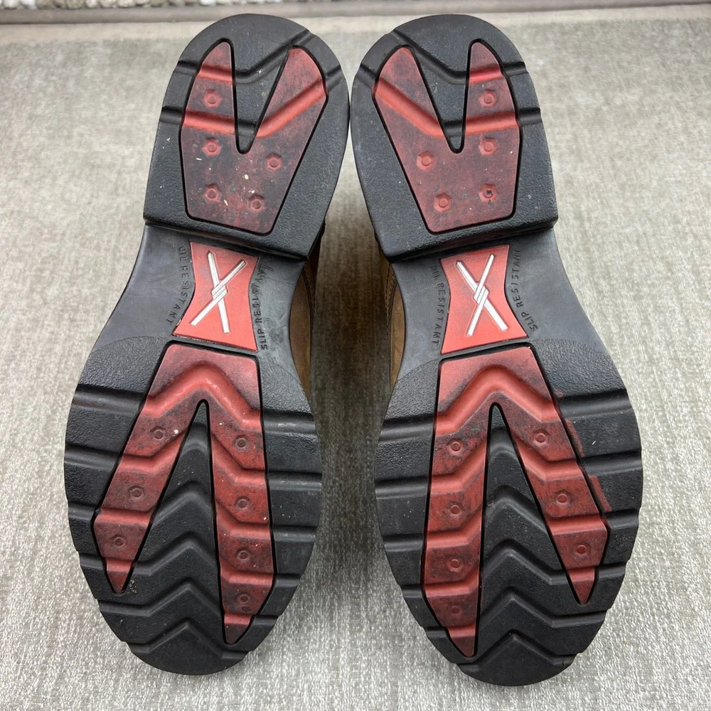 Twisted X Men's Work Boots Brown Leather Lace Up Steel Toe MSL 0001 Size‎ 7D